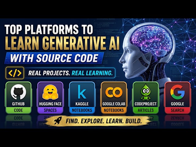 Top Platforms to Explore and Learn Generative AI with Complete Source Code