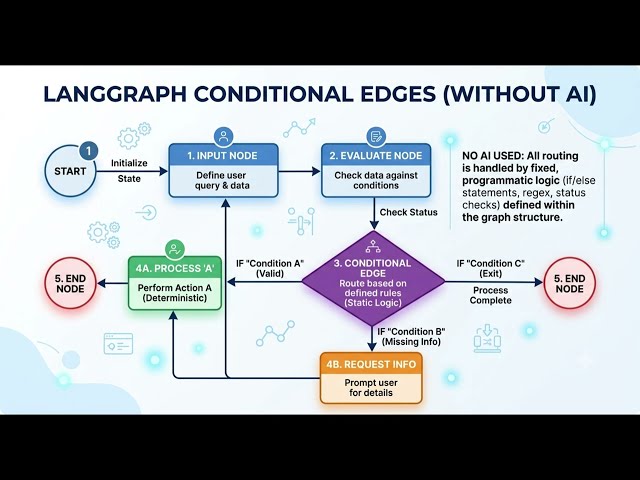LangGraph Conditional Edges (Without AI)