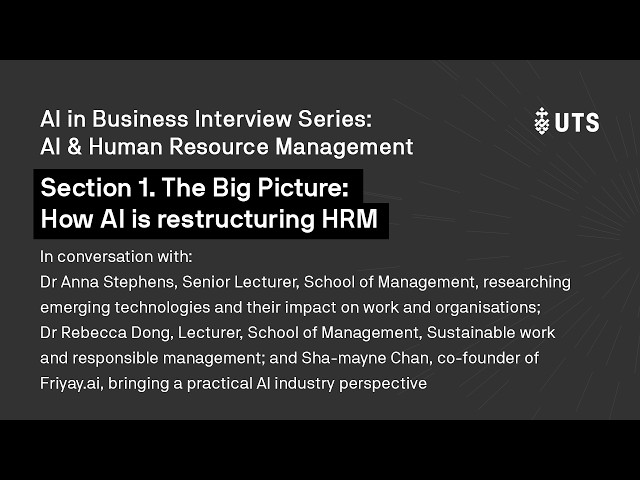 The Big Picture: How AI is restructuring HRM