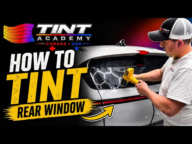 How to Tint a Rear Window Step-by-Step | Exact Rear Windshield Tint Process| Tint Academy