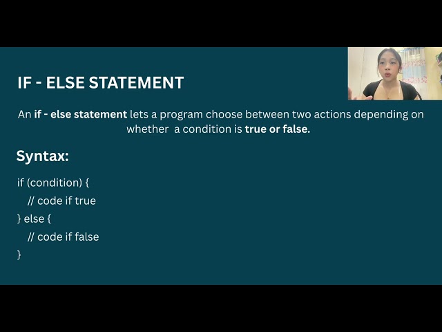 PROGRAM FLOW - CONDITIONAL CONTROL STRUCTURES PART 1