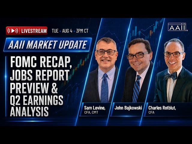 FOMC Recap, Jobs Report Preview & Q2 Earnings Analysis | AAII Market Update