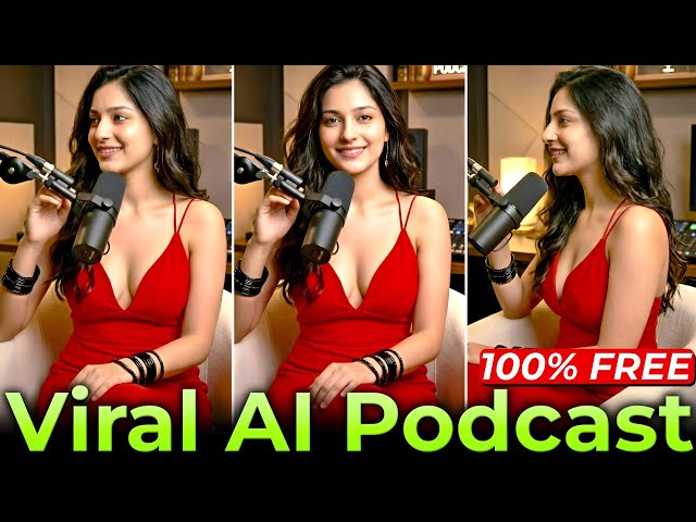FREE AI Influencer Podcast Tutorial 🔥 | Build Your Instagram AI Model | EP 4