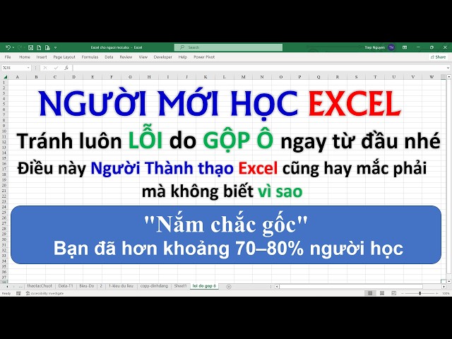 Beginners in Excel: Avoid merging cells right away - Excel for beginners