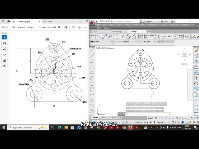 2D Drawing Practice in AutoCAD
