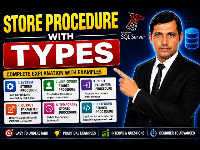 Stored Procedure in SQL Server Types of Stored Procedure with Examples-Part-26
