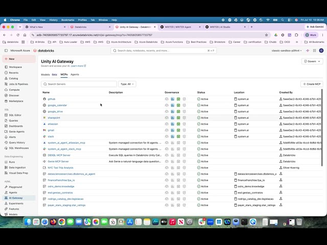Connect Writer AI to Databricks Managed MCP via Unity AI Gateway