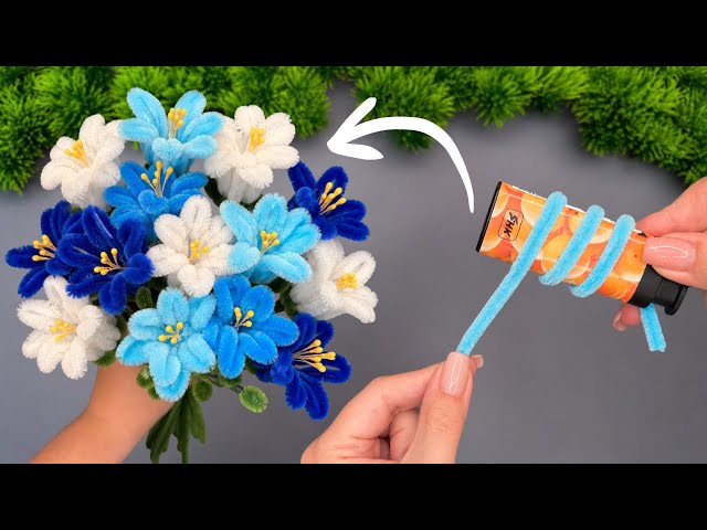 Easy Pipe Cleaner Flowers Bouquet DIY | Beautiful Floral Craft Idea