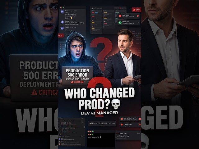 Who Changed Production?! 💀 | Dev vs Manager | Developer Meme