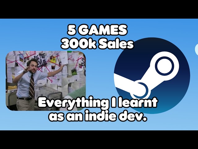 Everything I know as an indie dev after 5 games and 300k+ sales.