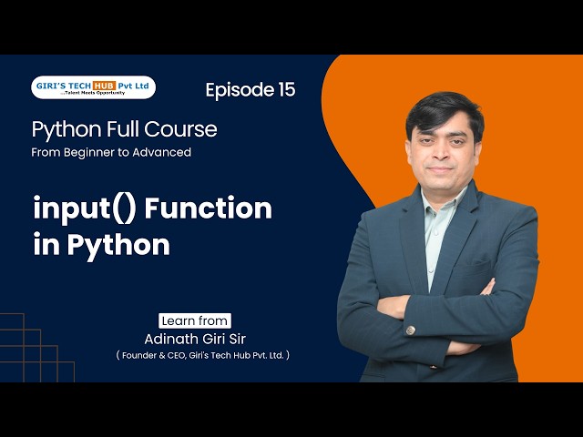 Python input() Function Tutorial for Beginners | Giri Sir
