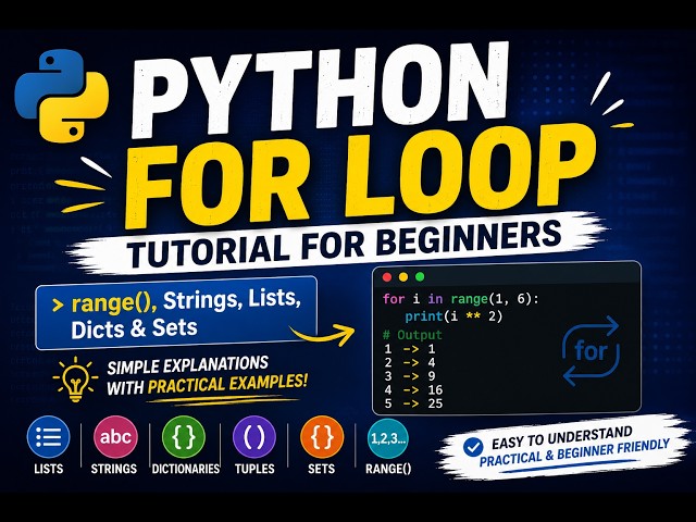 Python for Loop Tutorial for Beginners | Day 27