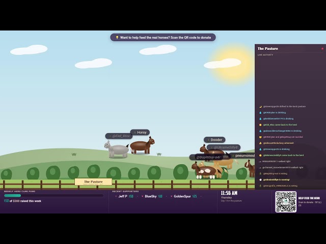 🐴 The Pasture | Chat to Claim Your Own Horse | 25 Live | June 4, Part I