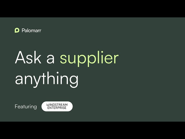 Windstream Enterprise: Ask Supplier Anything | Supplier Spotlight