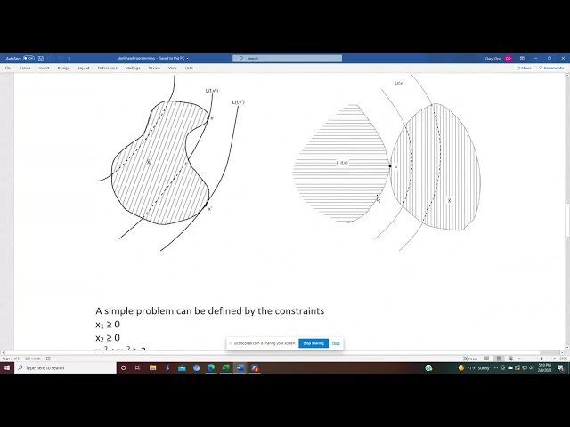 Nonlinear Programming using MS Excel