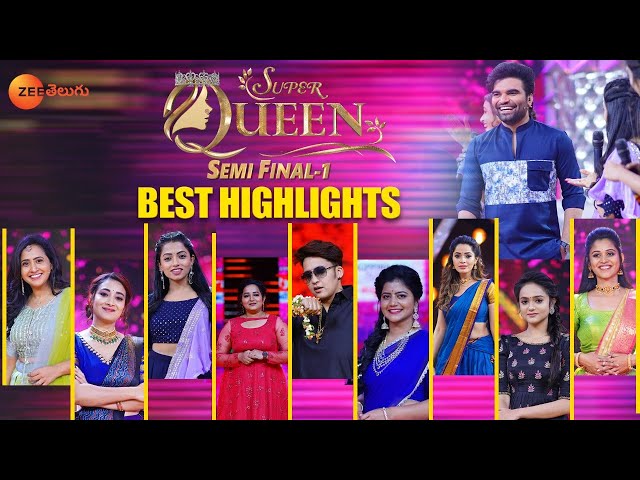 Super Queen Semi Finals 1 | Best Highlights | Sunday, 12PM | ZEE Telugu