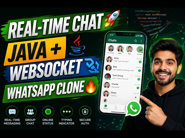 Build WhatsApp Clone with Java & WebSocket | Real-Time Chat App 🔥