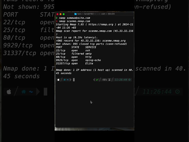 لاتستعمل nmap في الفحص على مواقع حقيقيه قبل التاكد من عدم وجود waf or firewall #nmap #bugbounty