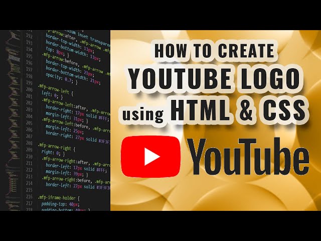How To Create Youtube Logo Using HTML and CSS - TianDev