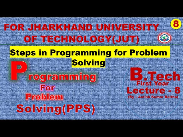 Steps in programming for problem solving | steps in programming | steps involved in programming