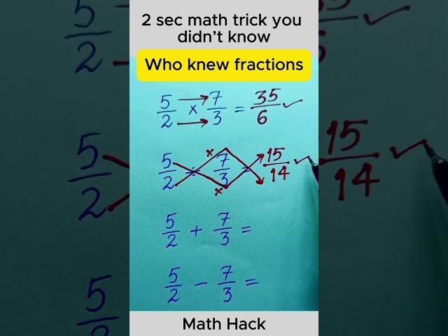 Who knew fractions  #maths #mathskills #mathematics #mathstricks #education #knowledge #mathsteacher
