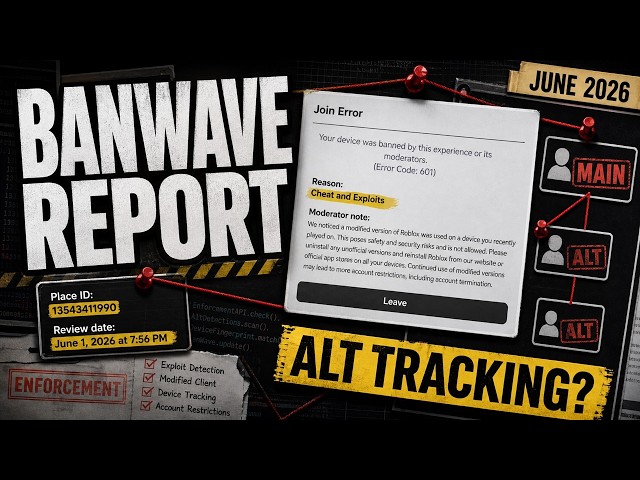 ROBLOX BANWAVE REPORT JUNE 2026 | HOW TO KEEP YOUR ACCOUNTS SAFE FROM ENFORCEMENT OR ALT TRACKING!