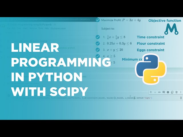Linear Programming in Python with SciPy - Easy Example!