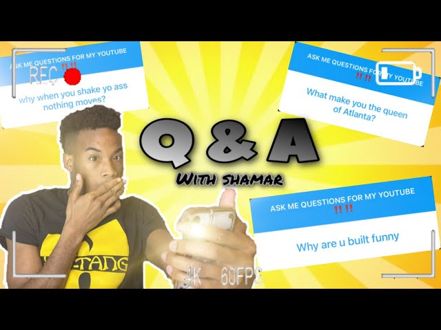 Q&A WITH SHAMAR (the real me)