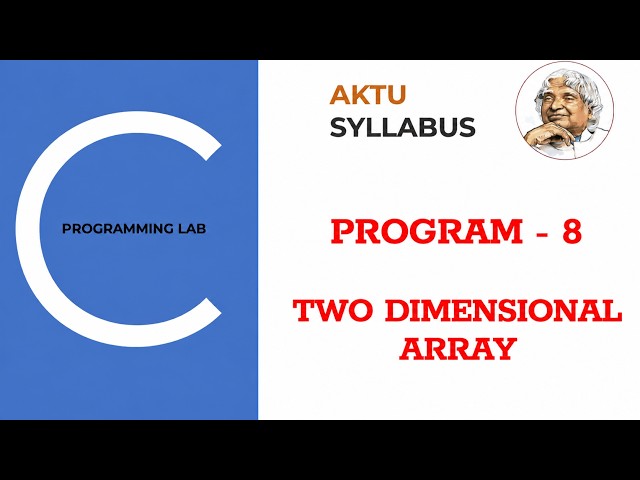 Program to implement two-dimensional arrays in C language