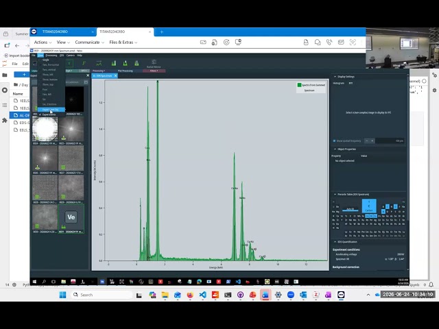 Day 3 - Remote Acquisition of EDS spectra in STEM - Duscher