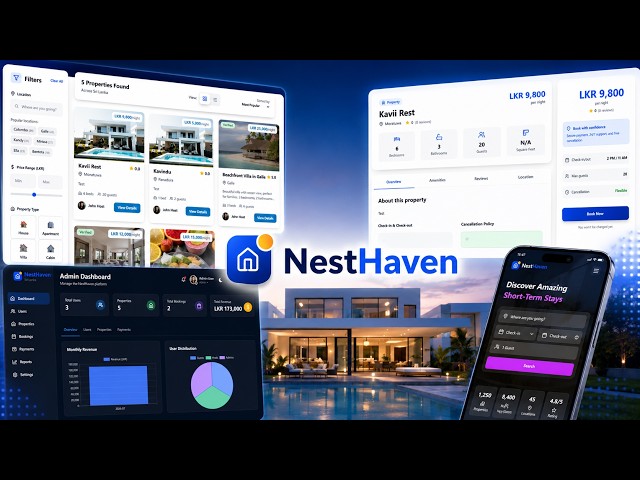 NestHaven  | Modern Airbnb Clone with React, Node.js, MySQL & JWT | Full Stack Project