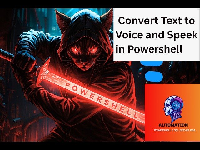 Convert Text to Voice and Speek in Powershell