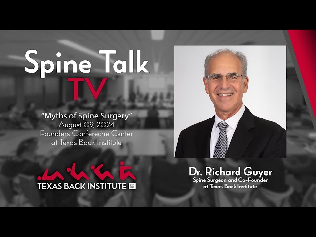 "Myths of Spine Surgery" - History of TBI and Fellow's Intro to Spine Surgery - Dr. Richard Guyer