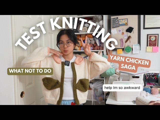 Struggling My Way Through a Test Knit || Crazy Daisy Cardigan Project Vlog