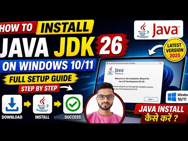 How to Install Java JDK 26 on Windows 10/11 || Java Download & Install kaise kare ?