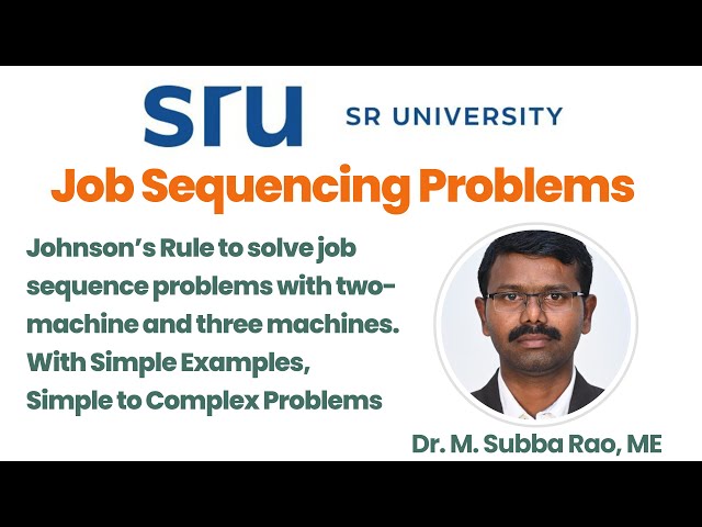 7 Job Sequence Problems by John's Algorithm