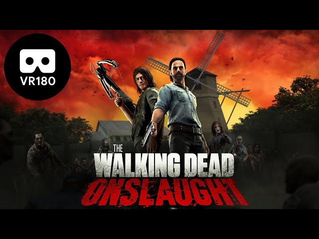The Walking Dead Onslaught VR- PSVR VR180 3D gameplay