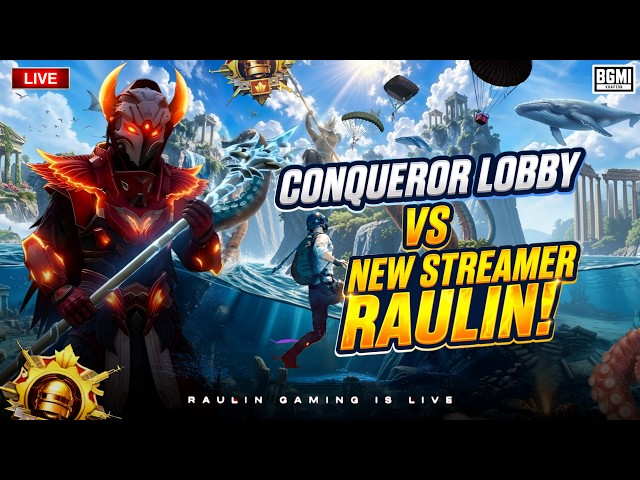 Five Finger Claw vs Conqueror Lobby | Day 201 #raulinislive #bgmilive