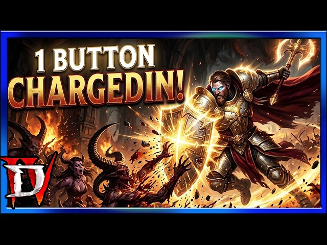 Diablo 4 Season 12 : New 1 Button Chargedin The Shield Charge Paladin Build Guide