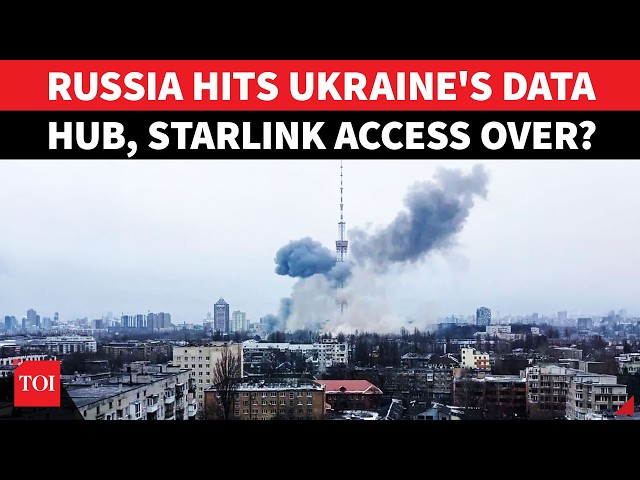 Kyiv Data Hub Under Fire: Did Russia Just Strike At Ukraine's STARLINK Lifeline? Watch