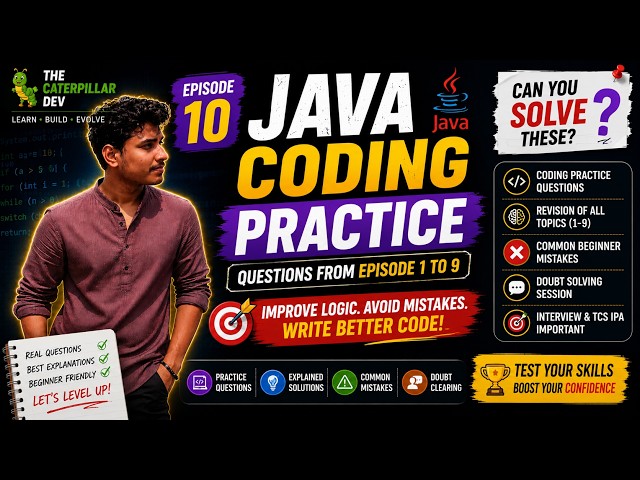 Can You Solve These Java Questions? 🔥 Revision & Coding Practice + Common Mistakes | Episode #10