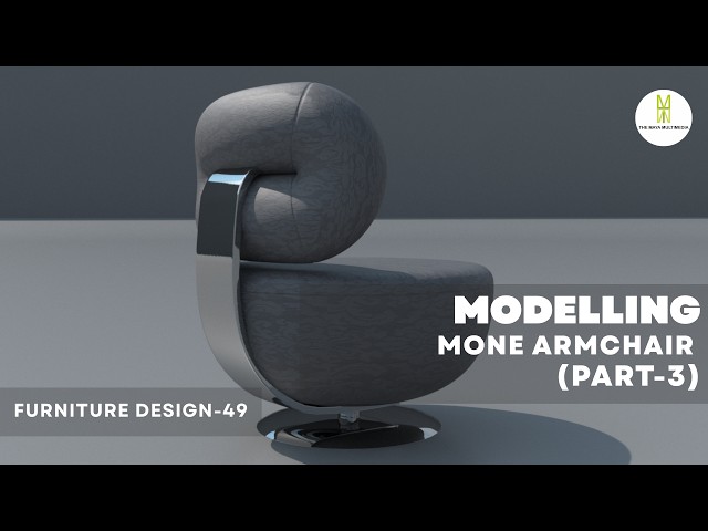 LIGHTING ON MONA ARMCHAIR IN 3DS MAX (PART-3) | FURNITURE MODELLING IN 3DS MAX |FURNITURE DESIGN-49