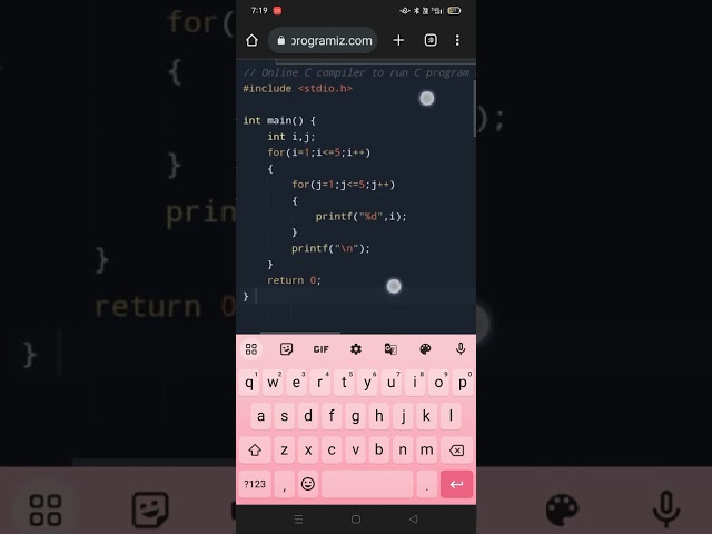 patterns in c