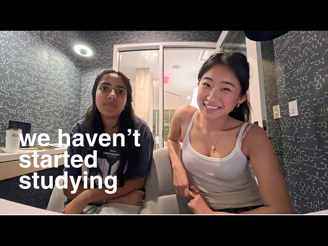 chaotic finals week vlog | late night studying, productive vlog, cramming, & crashing out