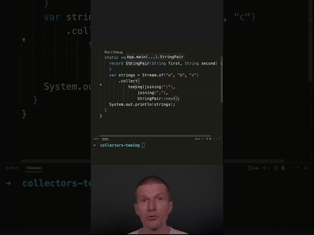 How To Process a Stream Twice with Collectors.teeing #java #shorts