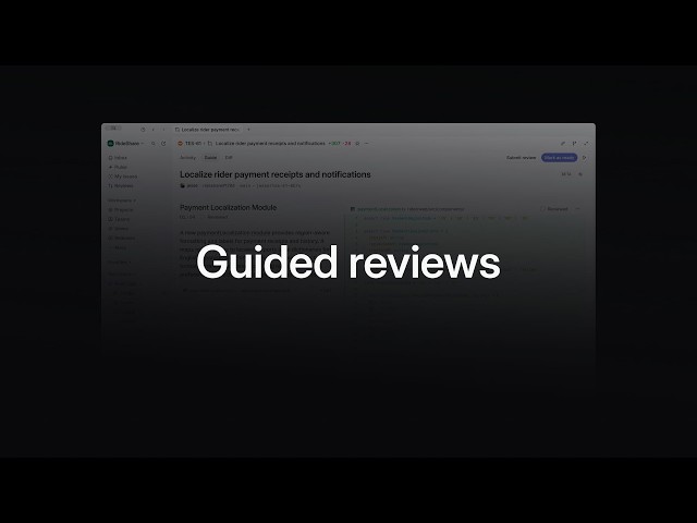 Code reviews in Linear: Guided reviews + coding agent