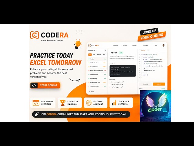 CODERA 🚀 | AI-Powered Coding & DSA Practice Platform | MERN Stack Project