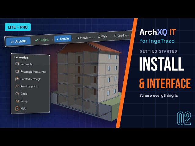 02 ArchXQ IT for IngeTrazo — Install & Interface (Getting Started)