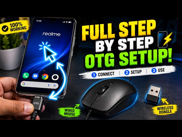 Realme Phone Me Wired & Wireless Mouse Kaise Chalayein? 🔥 OTG Mouse Connection Guide
