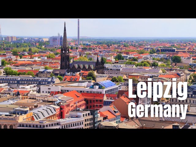 Leipzig, Germany from Above | Relaxing Aerial Drone View 